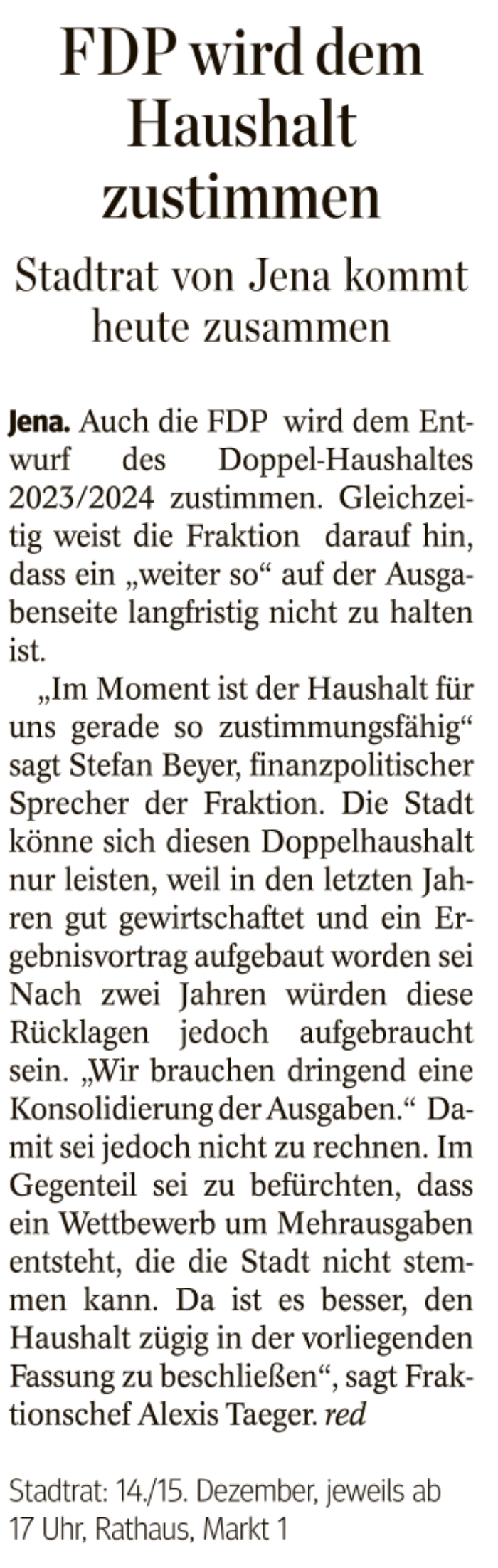 Presseartikel