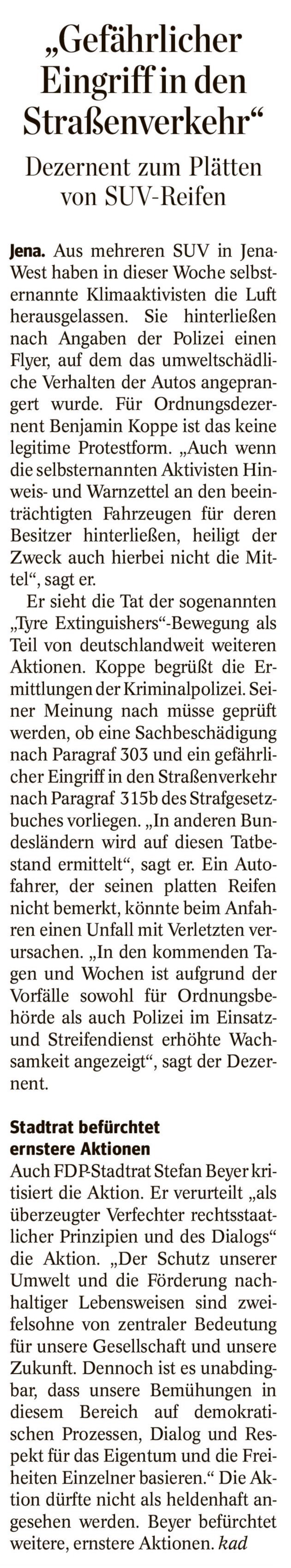 Zeitungsartikel